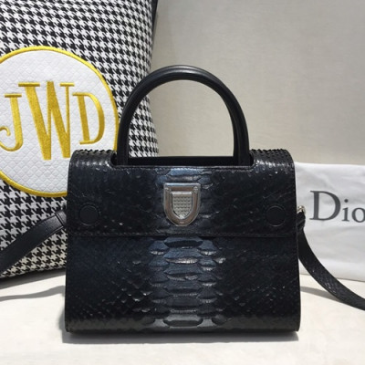 Dior 2019 Ever Leather Tote Shoulder Bag ,21CM - 디올 2019 에버 여성용 레더 토트 숄더백 DIOB0208,21cm,블랙