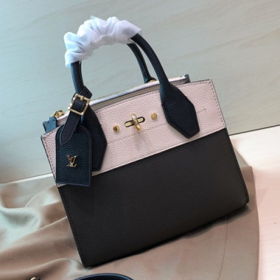 Louis Vuitton 2019 City Steamer Tote Shoulder Bag,22.5cm - 루이비통 2019 시티 스티머 토트 숄더백 M53804,LOUB1278,22.5cm,블랙+화이트