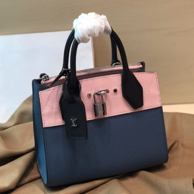 Louis Vuitton 2019 City Steamer Tote Shoulder Bag,22.5cm - 루이비통 2019 시티 스티머 토트 숄더백 M53804,LOUB1283,22.5cm,블루+핑크