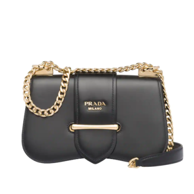 Prada 2019 Sidonie Saffiano Chain Shoulder Bag,24cm - 프라다 2019 여성용 시도니 사피아노 체인 숄더백 ,1BD184-5,24cm,블랙