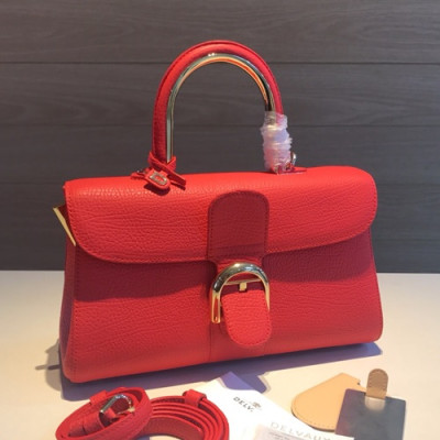 Delvaux 2019 Brillant Leather Tote Shoulder Bag,28CM - 델보 2019 브리앙 레더 토트 숄더백,DVB0281.28CM,레드