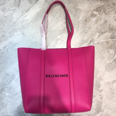 Balenciaga 2019 Leather Tote Shoulder Shopper Bag,21/28CM - 발렌시아가 2019 레더 토트 숄더 쇼퍼백,BGB0291,21/28CM,핫핑크