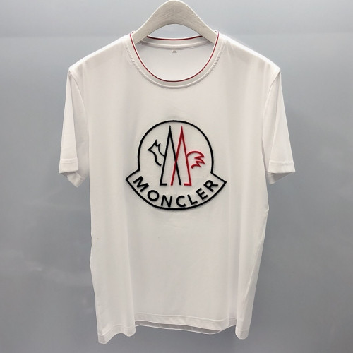 Mocler 2019 Mens Logo Cotton Short Sleeved T-shirt - 몽클레어 남성 로고 반팔티 Moc0505x.Size(m - 3xl).화이트