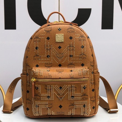 MCM 2019 Visetos Back Pack,26/34cm - 엠씨엠 2019 비세토스 남여공용 백팩 MCMB0203, 26/34cm,브라운