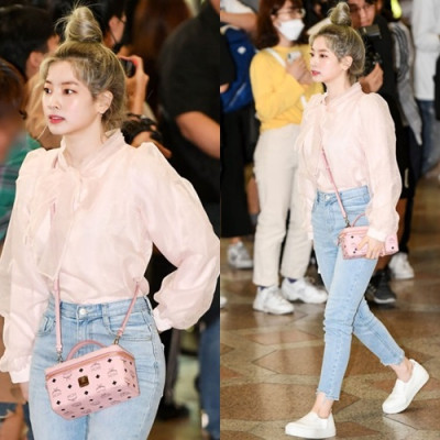 MCM 2019 Visetos Tote Shoulder Bag,20cm - 엠씨엠 2019 여성용 비세토스 토트 숄더백 MCMB0273, 20cm,핑크 - 다현