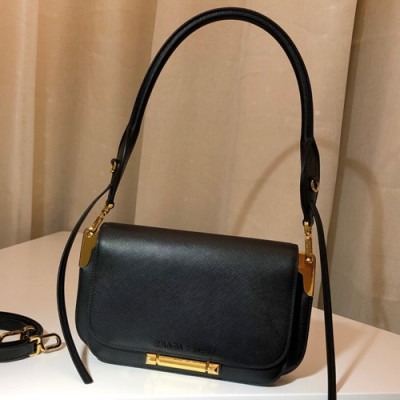 Prada 2019 Sybille Tote Shoulder Bag,26cm - 프라다 2019 시빌레 여성용 토트 숄더백 ,1BD165-1,26cm,블랙