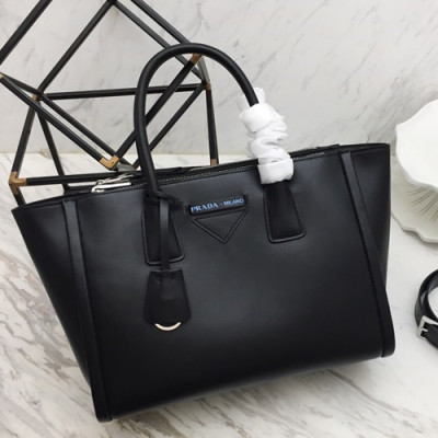 Prada 2019 Tote Shoulder Bag,33cm - 프라다 2019 여성용 토트 숄더백 ,1BA183-2,33cm,블랙