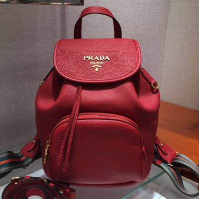 Prada 2019 Leather Back Pack,31CM - 프라다 2019 비텔로 다이노 레더 여성용 백팩 1BZ035-3,31CM,레드