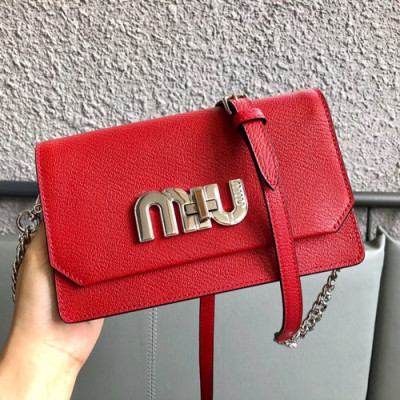 MiuMiu 2019 Shoulder Cross Bag,20cm - 미우미우 2019 숄더 크로스백,5BH077 , MIUB0090 , 20cm,레드