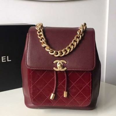 Chanel 2019 Women Back Pack ,21CM - 샤넬 2019 여성용 백팩,CHAB0688,21CM,와인