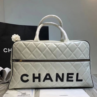 Chanel 2019 Women Leather Tote Bag ,47CM - 샤넬 2019 여성용 레더 토트백,CHAB0704,47CM,화이트