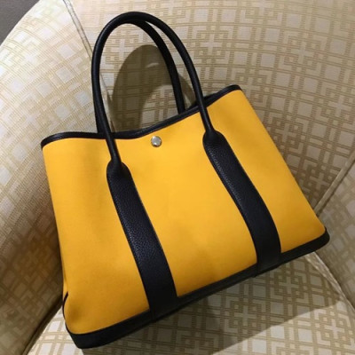 Hermes Garden Party Tote Bag ,30/36cm - 에르메스 가든파티 여성용 토트백 HERB0723,30/36cm,옐로우