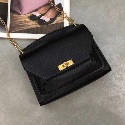 Bally 2019 Suzy Leather Chain Shoulder Cross Bag,20/24cm  - 발리 2019 수지 레더 여성용 체인 숄더 크로스백,BALB0013,20/24cm,블랙