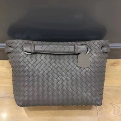 Bottega Veneta Leather Women Tote Bag,25cm - 보테가 베네타 레더 여성용 토트백 BVB0241,25cm,그레이