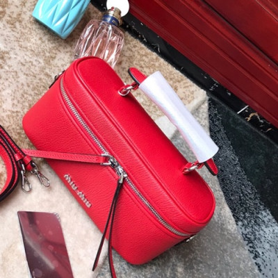 MiuMiu 2019 Tote Shoulder Bag,24cm - 미우미우 2019 토트 숄더백,5BH122, MIUB0250, 24cm,레드