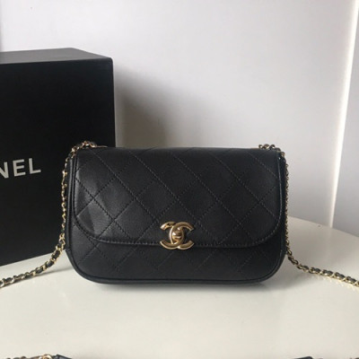 Chanel 2019 Chain Shoulder Cross Bag  ,21CM - 샤넬 2019 체인 숄더 크로스백 CHAB0734,21CM,블랙