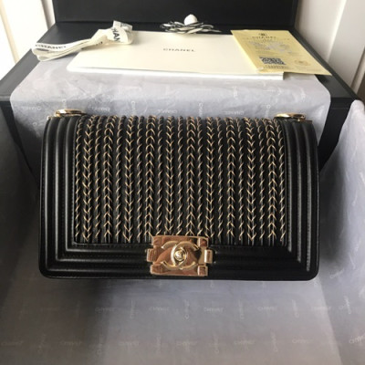 Chanel 2019 Leboy Chain Shoulder Bag,20/25CM - 샤넬 2019 르보이 체인 숄더백 CHAB0784,20/25CM,블랙