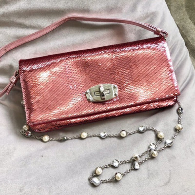 MiuMiu 2019 Matelasse Spangle Tote Shoulder Cross Bag,28cm - 미우미우 2019 마틀라세 스팽글 토트 숄더 크로스백,5BD233, MIUB0318 , 28cm,핑크