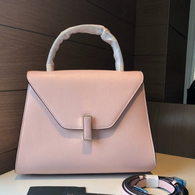 Valextra 2019 Epsom Leather Tote Shoulder Bag,22/26CM - 발렉스트라 2019 엡송 레더 토트 숄더백,VALB0009,22/26CM,핑크