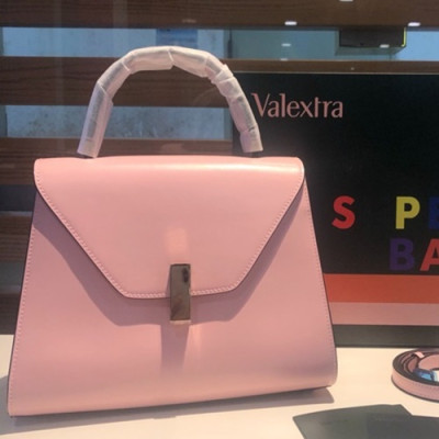 Valextra 2019 Leather Tote Shoulder Bag,22/26CM - 발렉스트라 2019 레더 토트 숄더백,VALB0014,22/26CM,핑크