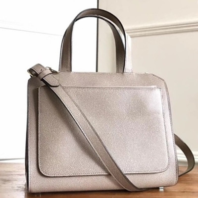 Valextra 2019 Passepartout Leather Tote Shoulder Bag,26CM - 발렉스트라 2019 패스파토 레더 토트 숄더백,VALB0039,26CM,베이지