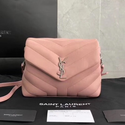 Saint Laurent Women Monogram Lou Lou Shoulder Bag  ,20CM - 입생로랑 여성용 모노그램 루루 숄더백 467072 , SLB0371,20CM,핑크