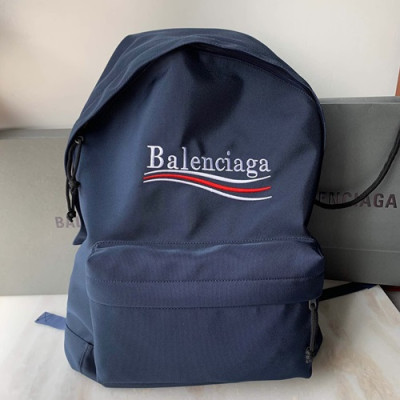 Balenciaga 2019 Nylon Back Pack,36CM - 발렌시아가 2019 남여공용 나일론 백팩,BGB0331,36CM,네이비