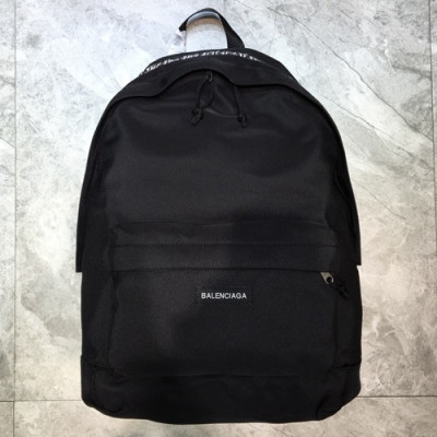 Balenciaga 2019 Nylon Back Pack,36CM - 발렌시아가 2019 남여공용 나일론 백팩,BGB0333,36CM,블랙