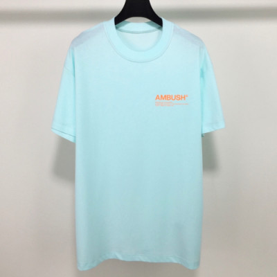 Ambush 2019  Mens Logo Cotton Short Sleeved Tshirt - 앰부시 남성 로고 코튼 반팔티 Amb0011x.Size(s - l).민트