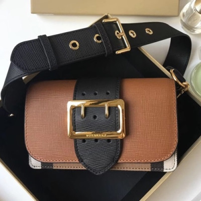 Burberry 2019 Leather Buckle Small Shoulder Bag, 19.5cm - 버버리 2019 레더 버클 스몰 숄더백 ,BURB0299,19.5cm,브라운