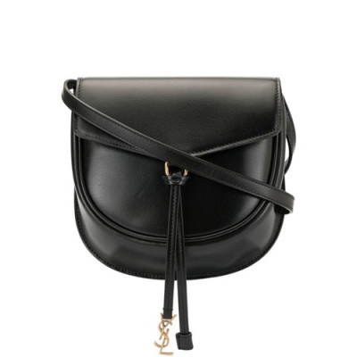 Saint Laurent 2019 Datcha Leather Saddle Shoulder Bag,19cm - 입생로랑 2019 다차 레더 새들 숄더백 551559 , SLB0394,19cm,블랙