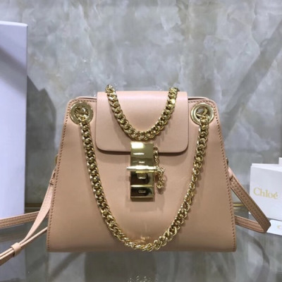 Chole 2019 Annie Leather Shoulder Bag, 22cm -  끌로에 2019 애니 레더 숄더백,CLB0120,22cm,인디핑크