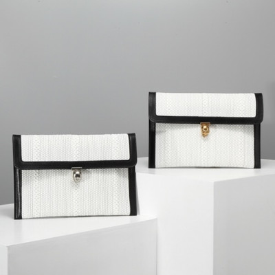 Alexander Mcqueen 2019 Leather Clutch Bag ,28.5CM - 알렉산더 맥퀸 2019 레더 남여공용 클러치백 MQB0012 ,28.5cm,화이트