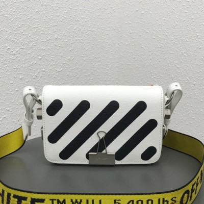 Off White 2019 Leather Shoulder Bag,18cm - 오프화이트 2019 레더 숄더백 5511-OFFB0030,18cm,화이트