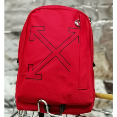 Off White 2019 Nylon Back Pack,43cm - 오프화이트 2019 나일론 남여공용 백팩 OFFB0066,43cm,레드