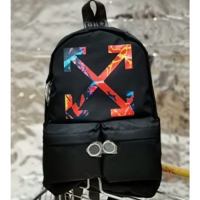 Off White 2019 Nylon Back Pack,43cm - 오프화이트 2019 나일론 남여공용 백팩 OFFB0071,43cm,블랙