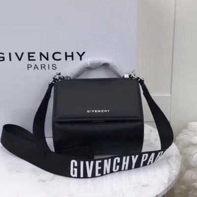 Givenchy 2019 Pandora Box Leather Tote Shoulder Bag,18CM - 지방시 2019 판도라 박스 레더 토트 숄더백,GVB0096,18CM,블랙