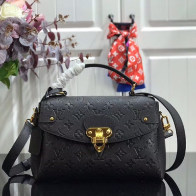 Louis Vuitton 2019 Georges Empreinte Monogram Tote Shoulder Bag,27.5cm - 루이비통 2019 조르주 앙프레뜨 모노그램 토트 숄더백 M53943,LOUB1453,27.5cm,블랙