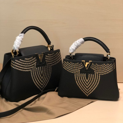 Louis Vuitton 2019 Capucines Tote Shoulder Bag,27/31.5cm - 루이비통 2019 카푸신 토트 숄더백  M52979 ,LOUB1458,27/31.5cm,블랙