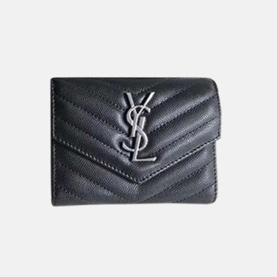 Saint Laurent 2019 Ladies  Wallet - 입생로랑 2019 여성용 반지갑 SLW0020.블랙