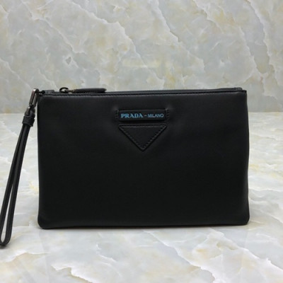 Prada 2019 Leather Mens Clutch Bag ,27CM - 프라다 2019 레더 남성용 클러치백 PRAB0051,27CM,블랙