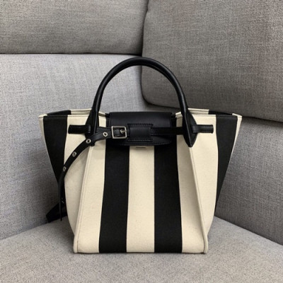 Celine 2019 Tote Shoulder Bag,26CM - 셀린느 2019 토트 숄더백 ,55426-17,26CM,화이트+블랙