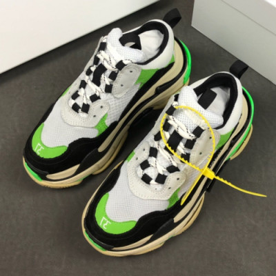 Balenciaga 2019 Mm/Wm Triple'S Clear Sole Runner - 발렌시아가 남자 트리플S 러너 Bal0246x.Size(225 - 275). 그린