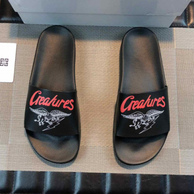 [여름추천템]Givenchy 2019 Mens Casual Leather Slipper - 지방시 남성 캐쥬얼 레더 슬리퍼 Giv0189x.Size(240 - 275).블랙