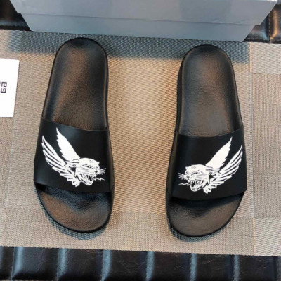 Givenchy 2019 Mens Casual  Tiger Leather Slipper - 지방시 남성 캐쥬얼 타이거 레더 슬리퍼 Giv0197x.Size(240 - 275).블랙