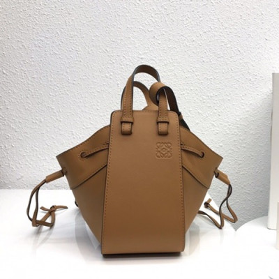 Loewe 2019 Hammock Mini Tote Shoulder Bag, 19CM - 로에베 2019 해먹 미니 토트 숄더백 ,10393-LOEB0098, 19CM, 카멜