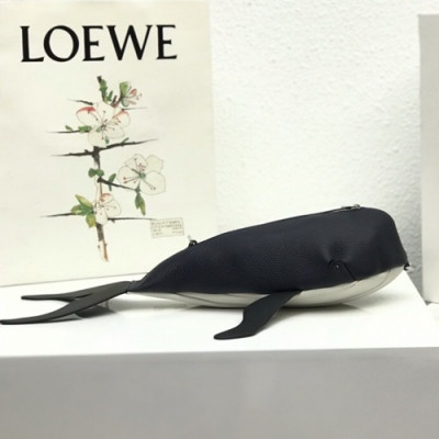 Loewe 2019 Dolphin Shoulder Bag, 39CM - 로에베 2019 돌핀 여성용 숄더백 ,LOEB0117, 39CM, 블랙