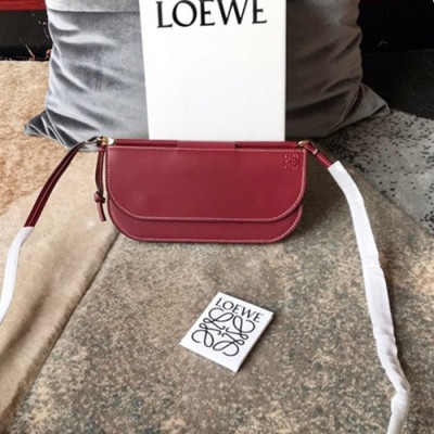 Loewe 2019 Gate Pochette Shoulder Bag, 21CM - 로에베 2019 게이트 포쉐트 숄더백 ,LOEB0201,21CM,레드