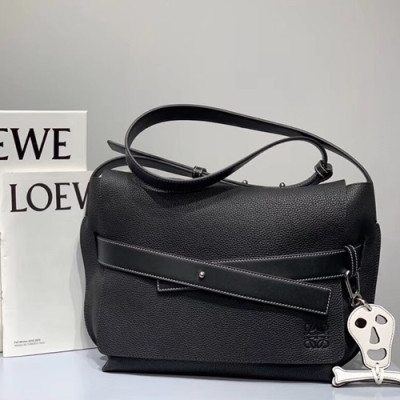 Loewe 2019 Messenger Shoulder Bag, 32CM - 로에베 2019 남성용 메신저 숄더백 ,LOEB0205, 32CM,블랙