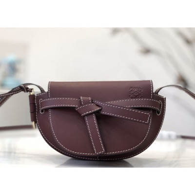 Loewe 2019 Gate Mini Shoulder Bag, 15CM - 로에베 2019 게이트 미니 숄더백 ,LOEB0235,15CM, 다크와인